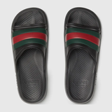  Dép Nam Gucci Web Slide Sandal 'Black' 