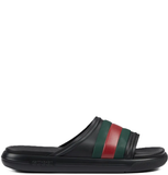  Dép Nam Gucci Web Slide Sandal 'Black' 