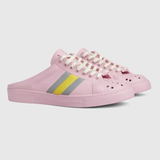  Giày Nữ Gucci Ace Web Rubber 'Pink' 