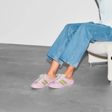  Giày Nữ Gucci Ace Web Rubber 'Pink' 