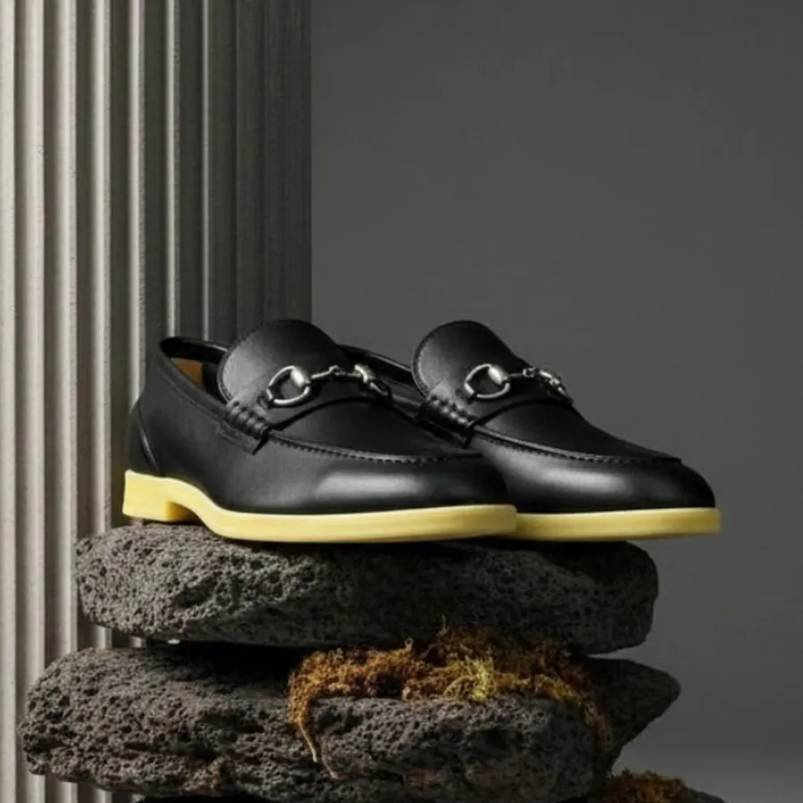  Giày Nam Gucci Loafer Horsebit 'Black' 