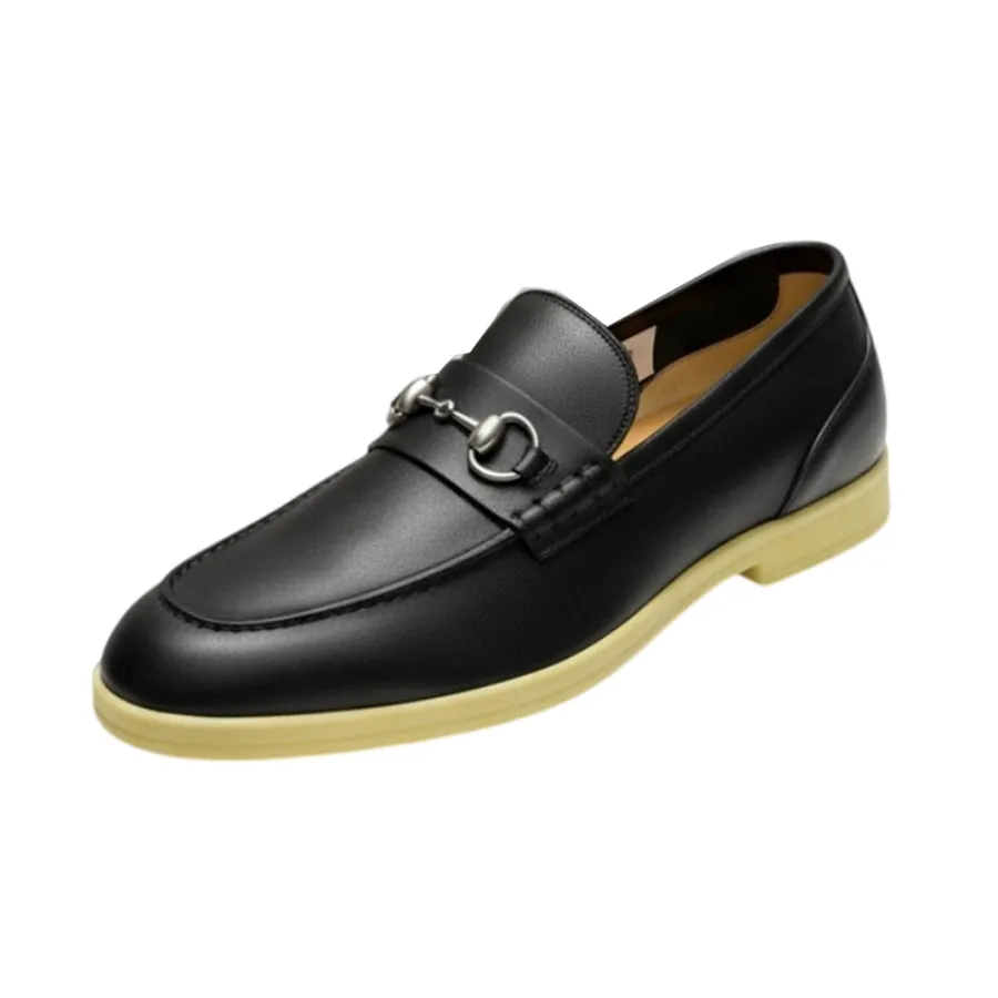  Giày Nam Gucci Loafer Horsebit 'Black' 