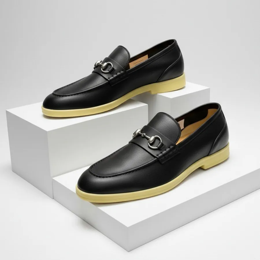  Giày Nam Gucci Loafer Horsebit 'Black' 
