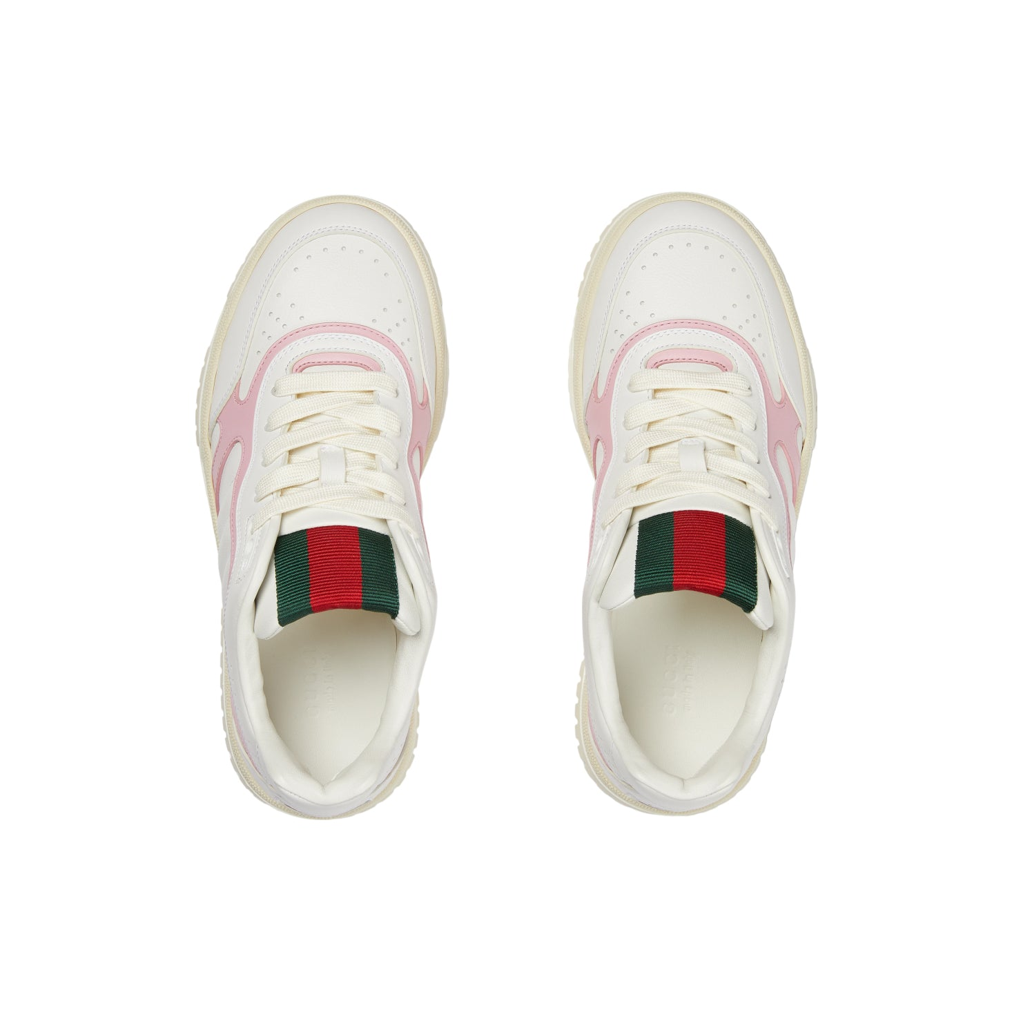  Giày Nữ Gucci Re-Web Sneakers 'White Pink' 