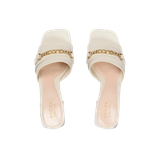  Dép Nữ Gucci Signoria Slide Sandal 'White' 