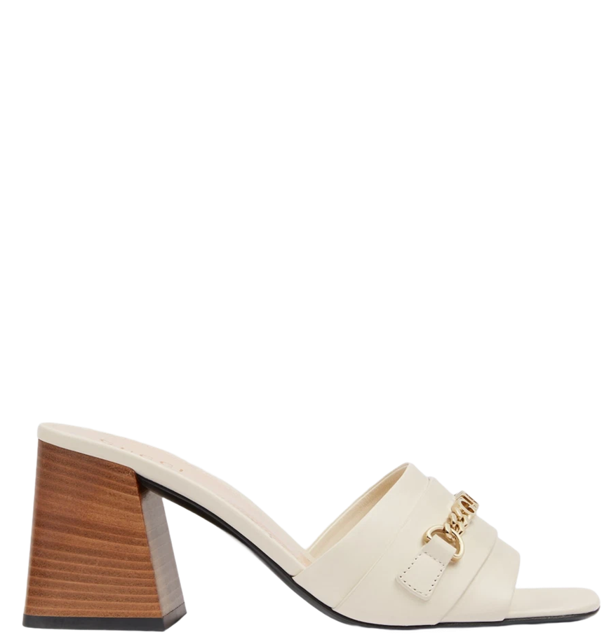  Dép Nữ Gucci Signoria Slide Sandal 'White' 