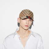  Mũ Gucci Original Gg Baseball Hat 'Beige Ebony' ‎ 