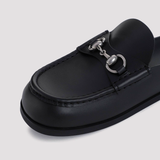  Giày Nam Gucci Horsebit Mules 'Black' 