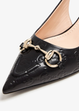  Giày Nữ Gucci Horsebit Slingback Pumps 'Black' 
