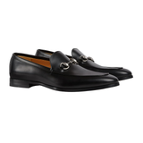  Giày Nam Gucci Horsebit Loafer 'Black' 