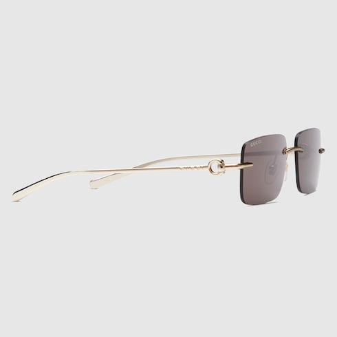  Kính Gucci Rectangular Frame Sunglasses 'Brown' 