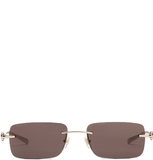  Kính Gucci Rectangular Frame Sunglasses 'Brown' 