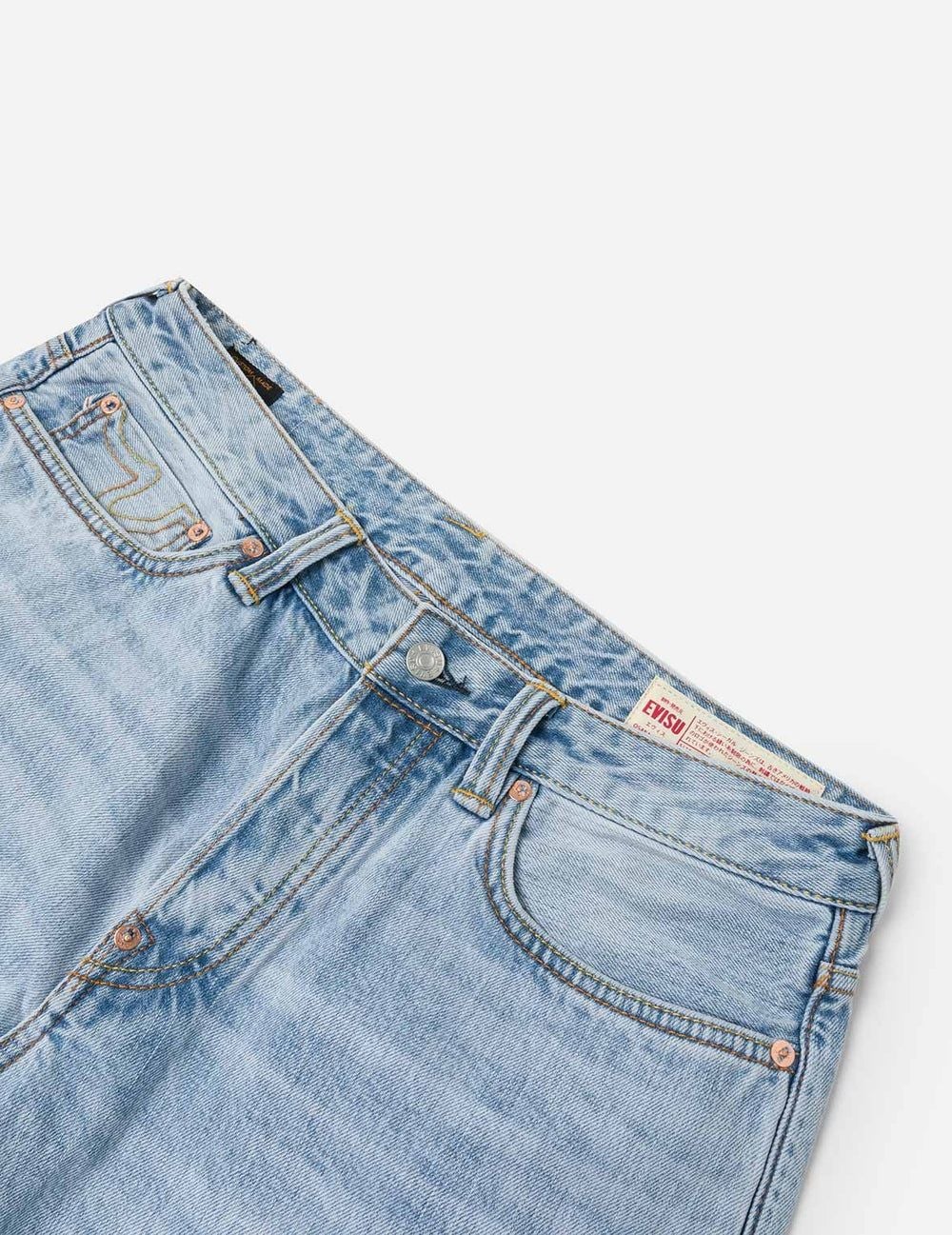  Quần Evisu Graffiti-Style Daicock Jeans 'Indigo' 