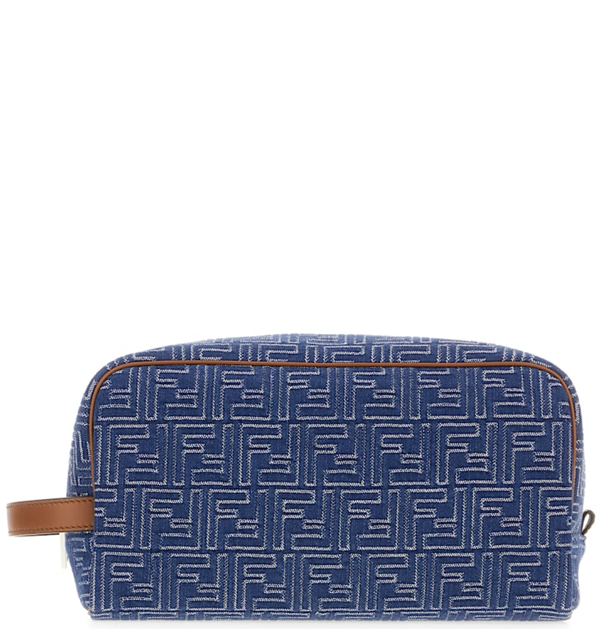  Túi Nam Fendi FF Toiletry Case 'Denim' 
