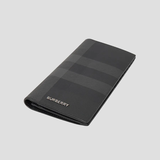  Ví Nam Burberry Murphy Check Long Wallet 'Black' 