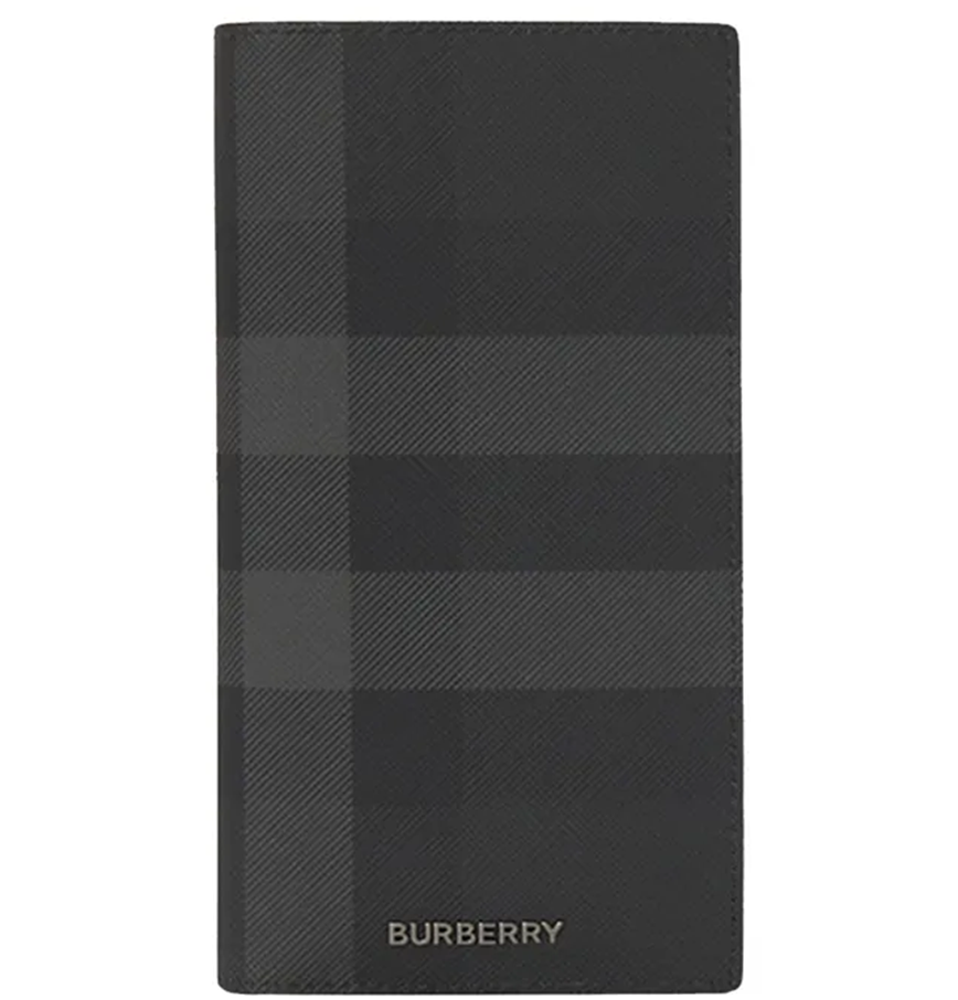  Ví Nam Burberry Murphy Check Long Wallet 'Black' 