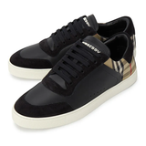  Giày Nam Burberry Stevie Check Sneakers 'Black Beige'​ 