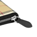  Ví Nam Burberry Check & Leather Bifold 'Beige' 