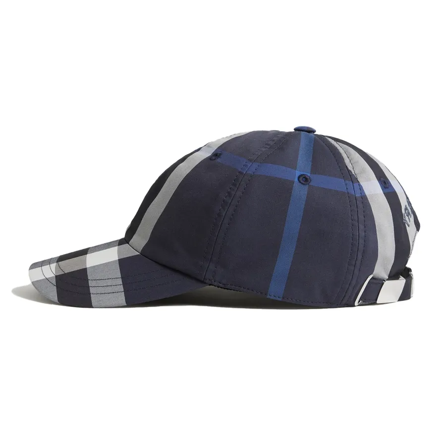  Mũ Nam Burberry Embroidery Logo Check 'Blue' 