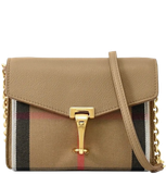  Túi Nữ Burberry Macken Baby Check Chain 'Beige' 