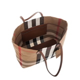  Túi Nữ Burberry Check Canvas Medium London 'Taupe Brown' 