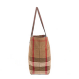  Túi Nữ Burberry Check Canvas Medium London 'Taupe Brown' 