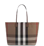  Túi Nữ Burberry Check Canvas Medium London 'Taupe Brown' 