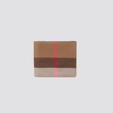  Ví Nam Burberry Bi-fold Check Canvas 'Beige' 
