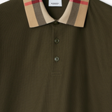  Áo Nam Burberry Check Collar Cotton 'Loch' 