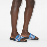  Dép Nam Burberry Logo Slides Optic 'Hyacinth' 