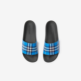  Dép Nam Burberry Logo Slides Optic 'Hyacinth' 
