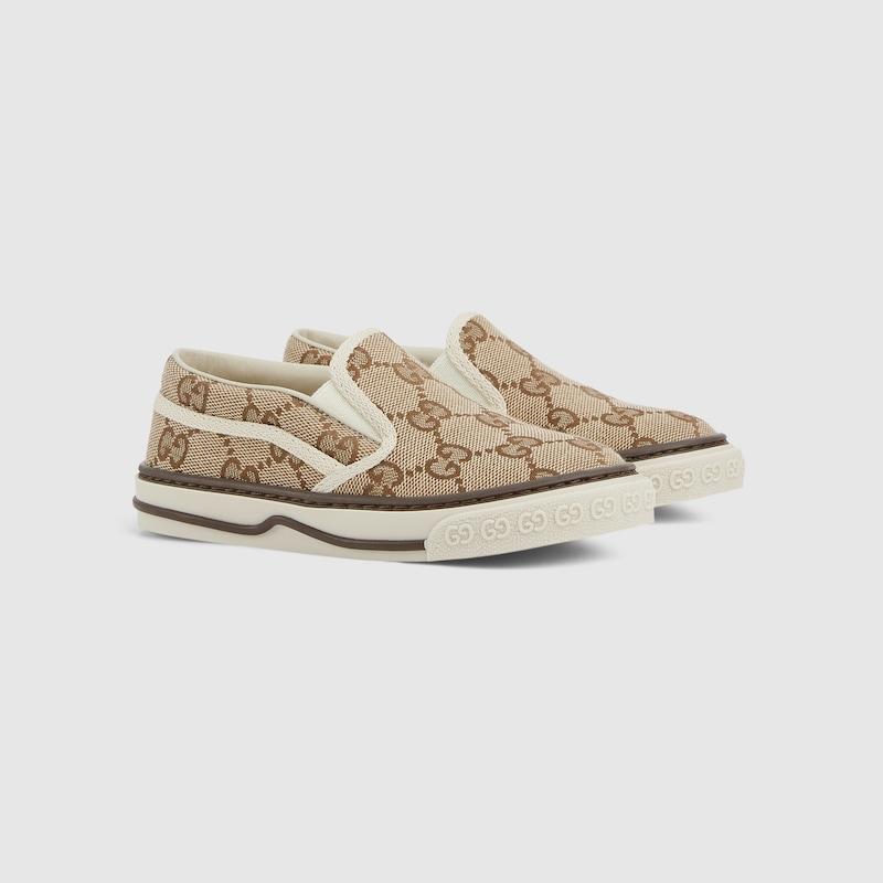  Giày Nữ Gucci Toddler Embossed GG Trainer 'Beige' 