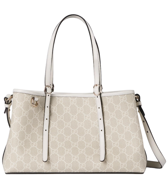  Túi Nữ Gucci Emblem Medium Tote Bag 'Beige' 