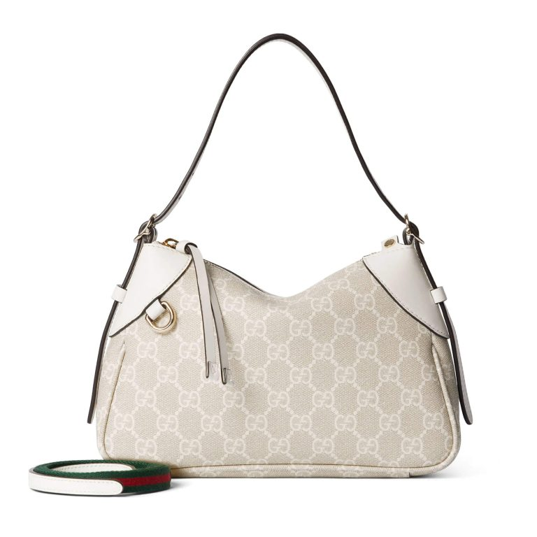  Túi Nữ Gucci GG Emblem Small Shoulder Bag 'White' 
