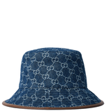  Mũ Nữ Gucci GG Denim Bucket Hat 'Denim' 