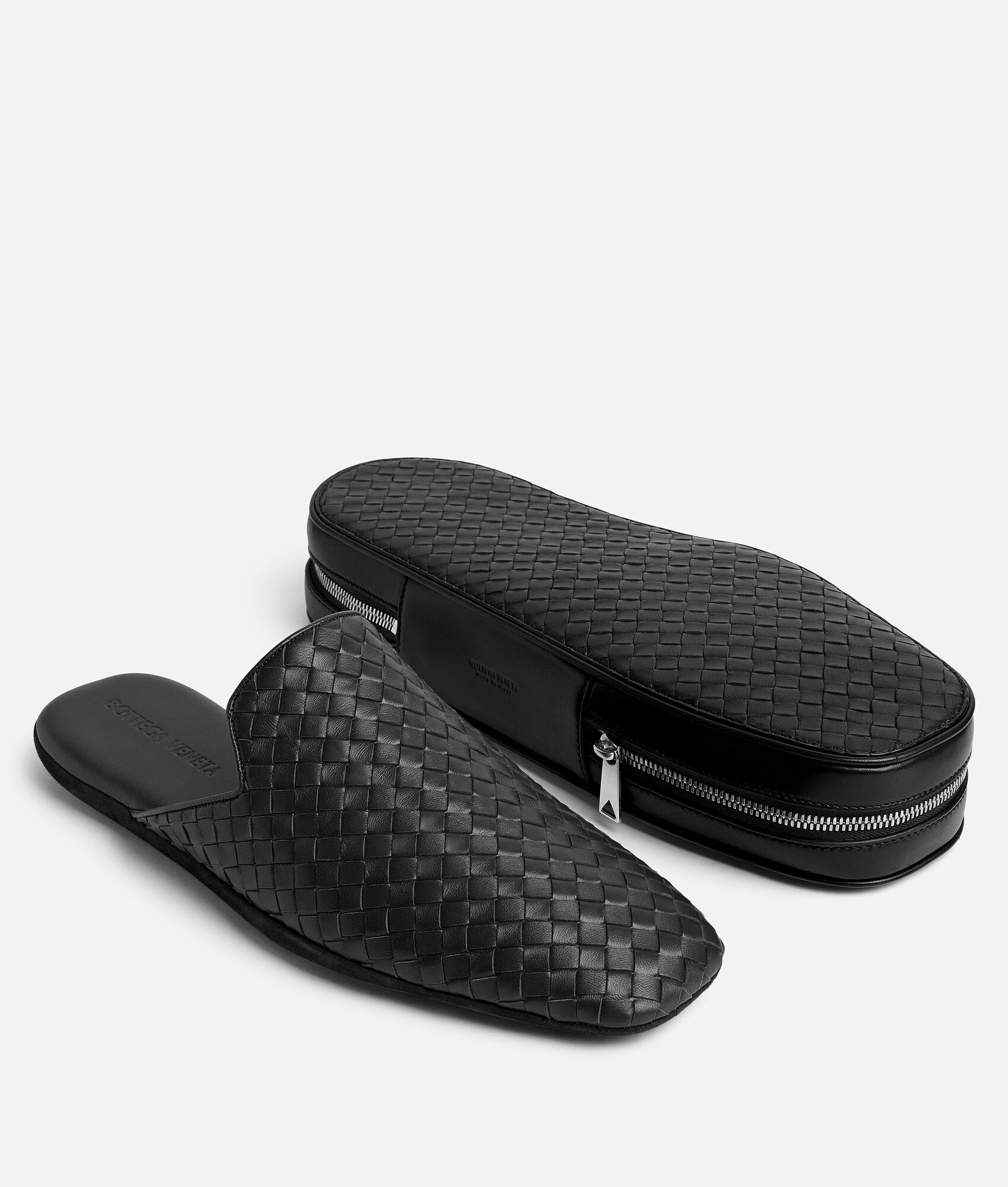  Dép Nữ Bottega Veneta Palazzo Slipper Travel 'Black' 