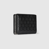  Ví Nữ Gucci Emblem Zip Around  'Black' 