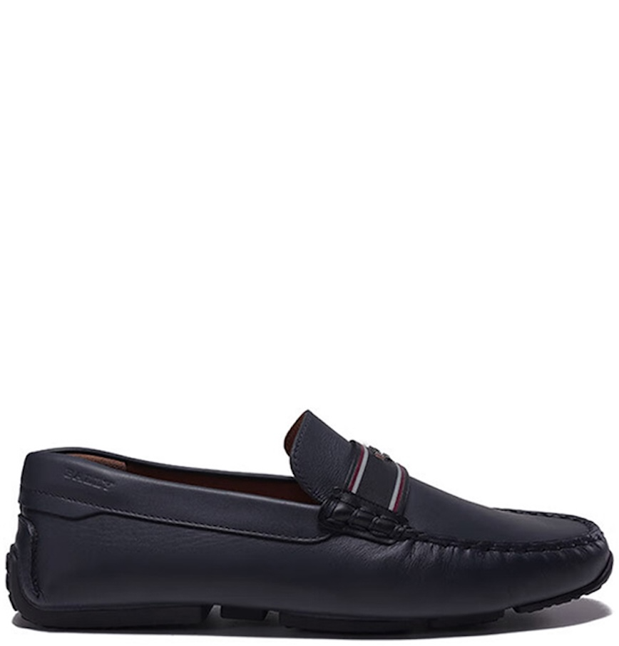  Giày Nam Bally Moccasin Leather 'Navy' 