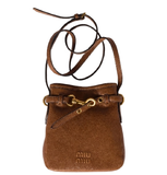  Túi Nữ Miu Miu Nappa Leather Pouch 'Brown' 