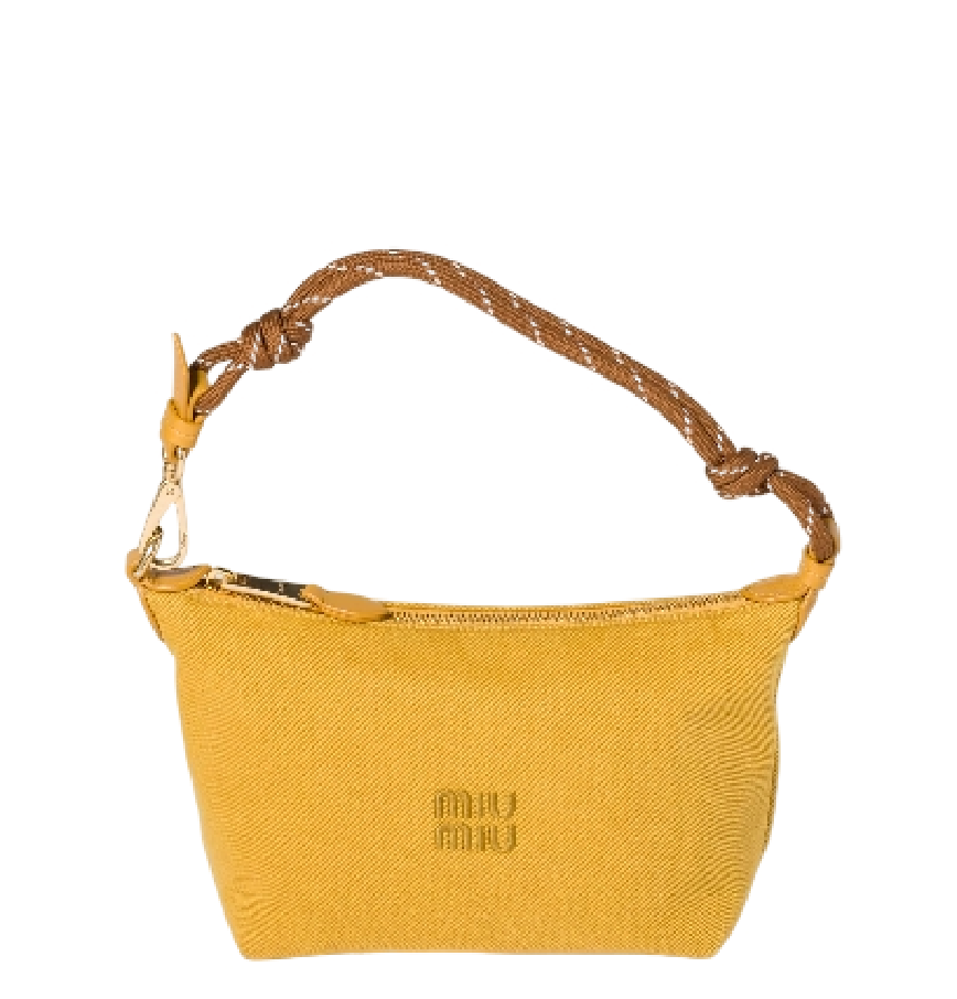  Túi Nữ Miu Miu Spirit Gabardine Pouch 'Topaz' 