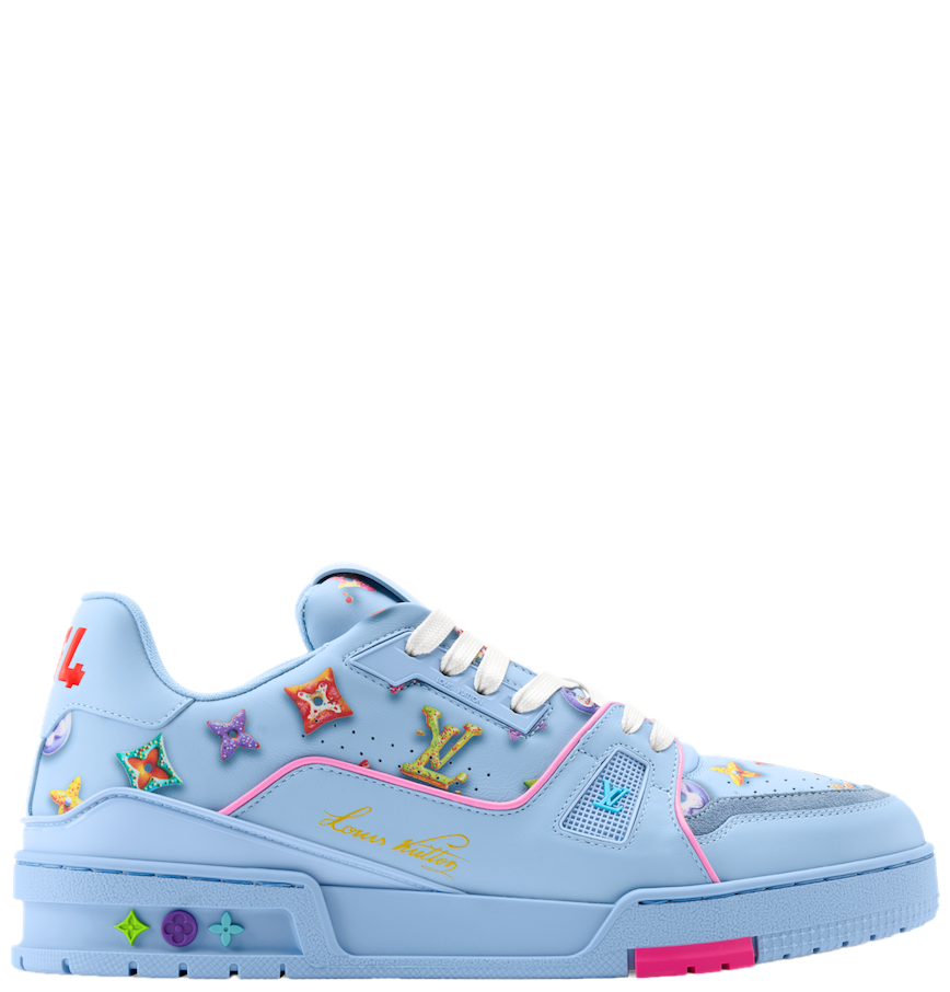  Giày Nam Louis Vuitton LV Trainer 'Blue' 