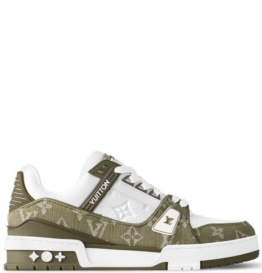  Giày Nam Louis Vuitton LV Trainer 'Kaki' 