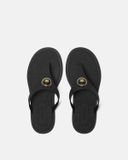  Dép Nữ Versace Alia Rubber Flat Sandals 'Black' 
