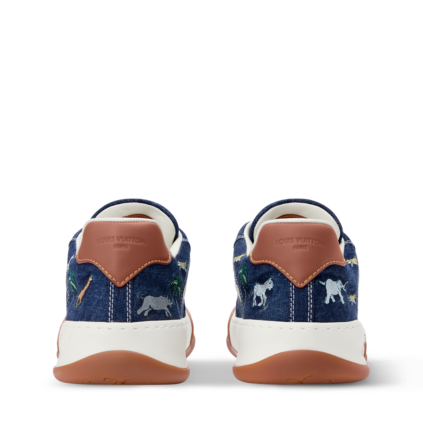  Giày Nam Louis Vuitton x The Darjeeling Tilted Trainers 'Navy' 