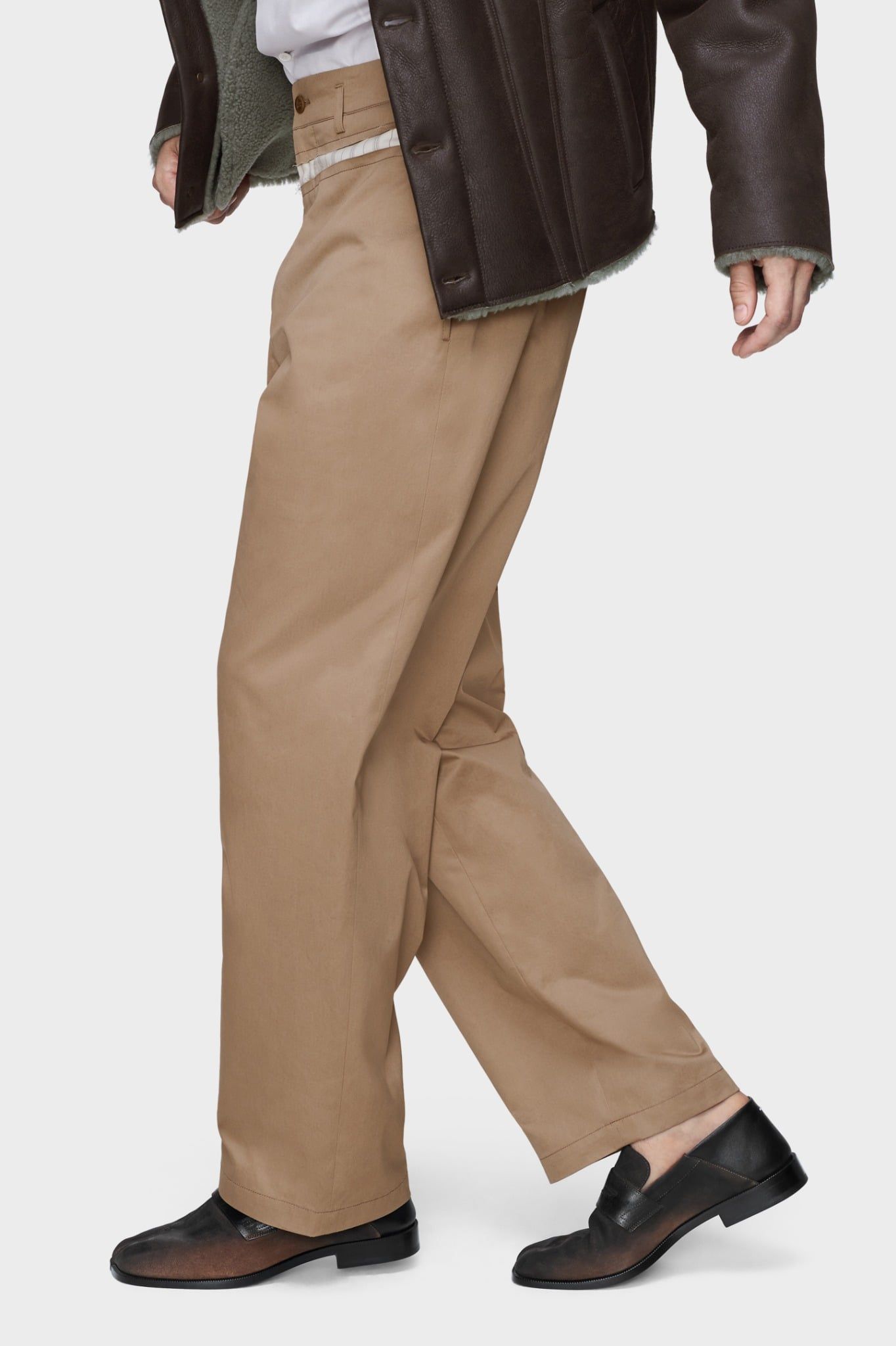  Giày Nam Maison Margiela Tabi City Loafers 'Black' 