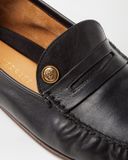  Giày Nam Versace Guanto Leather Loafers 'Black' 