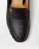  Giày Nam Versace Guanto Leather Loafers 'Black' 
