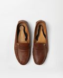  Giày Nam Versace Guanto Leather Loafers 'Brown' 
