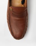  Giày Nam Versace Guanto Leather Loafers 'Brown' 