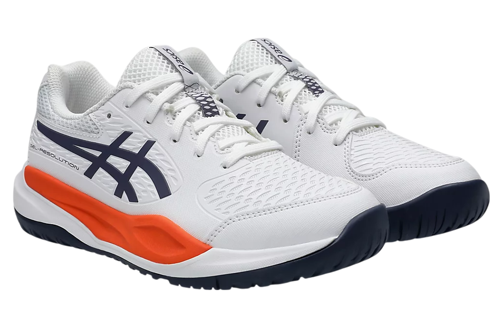  Giày Nữ Asics Gel-Resolution X GS 'White Greyish Purple' 